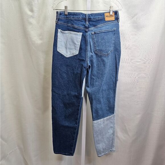 Hollister Ultra High Rise Patchwork Mom Jeans in Medium Wash Size 9R/29 - Picture 11 of 11